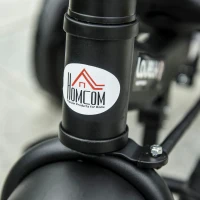 HOMCOM 3 in 1 Kids Tricycle Pedal Push Trike w/ Pusher Removable Canopy Safety Belt Storage Footrest Brake for 18 Months to 5 Years Grey(m-8)