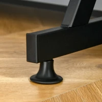 HOMCOM Computer Desk with Monitor Shelf and Storage, R Shaped Gaming Study Writing Table for Home Office, Black(m-4)