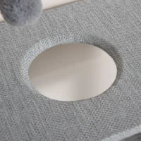 PawHut Multi-Level Cat Tree Tower Activity Center Climbing Frame Kitten House Furniture with Jute Scratching Posts Ladder Dangling Ball Toy Condo Perch Grey(m-8)