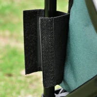 Outsunny Folding Wagon Garten Cart Collapsible Camping Trolley Steel Frame Oxford Fabric(m-8)