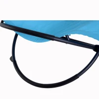 Outdoor Orbital Lounger Zero Gravity Patio Chaise Foldable Rocking Chair w/ Pillow(m-8)