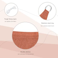 Outsunny Sun Shade Sail Rectangle 4x6m Canopy for Outdoor Patio Lawn Deck Garden Pergola UV Block High Density PE Fabric D-Ring Included(m-6)