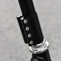 HOMCOM OUTDOOR PUSH STUNT SCOOTER 2 WHEEL FIXED BAR 360 DEGREE STREET KIDS CHILDREN ADULTS Black(m-5)