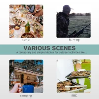 Outsunny Outdoor Folding Table with Sink and Faucet Organized Fishing Table for BBQ Camping Picnic Garden 114.5x59x94.5cm/45"x23.25"x37.25" White(m-7)