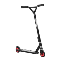 HOMCOM OUTDOOR PUSH STUNT SCOOTER 2 WHEEL FIXED BAR 360 DEGREE STREET KIDS CHILDREN ADULTS Black(m-1)