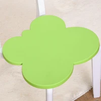 HOMCOM Kids Table and Chairs Set 3 Pieces Toddler Furniture Multi-usage Easy Assembly Cartoon Pattern Ideal for Arts & Crafts Snack Time Homeschooling Homework(m-4)