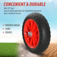 OUTSUNNY Rolling Kayak Cart Canoe Carrier Trolley(m-5)