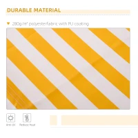 Outsunny 10' x 8' Manual Retractable Sun Shade Patio Awning(m-4)