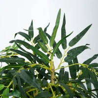 Outsunny Artificial Bamboo Tree Fake Decorative Plant with Nursery Pot for Indoor Outdoor Décor, 150cm(m-8)