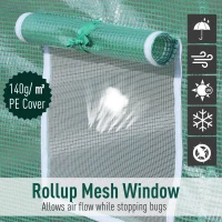 Walk-in Outdoor Tunnel Greenhouse Portable Warm House Backyard Planter Green(m-7)