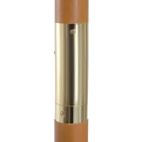 Outsunny 3(m) Fir Wooden Garden Parasol Bamboo Sun Shade Patio Outdoor Umbrella Canopy, Coffee(m-7)