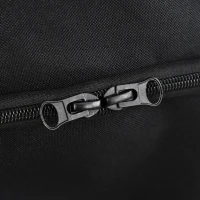 PawHut Pet Stroller Foldable Dog Cat Travel Carriage with Reversible Handle Rear Door EVA Wheel Brake Basket Storage Bag 3-stage Canopy Mesh Window Door Black(m-9)