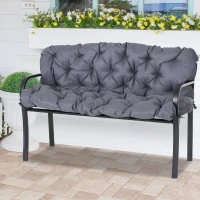 Outsunny Garden Bench Cushion, 2 Seater Seat Pad, Swing Chair Replacement Seat for Indoor & Outdoor Use, 120cm x 110cm(m-2)