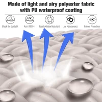 Outsunny Window Roller Blind Home Roll Up Blackout Sun Shade Quality Cover Cream White(m-5)