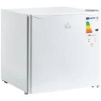 HOMCOM Mini Congelator 35L cu Raft Detasabil si Usa Reversibila, 47x44.2x48.8cm, Alb(m-1)