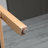 HOMCOM Modern 2-Seat Loveseat Sofa Linen-Touch Fabric Upholstered Tufted Couch with Rubberwood Legs(m-7)