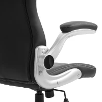 HOMCOM Sedia da Gaming Altezza Regolabile, Sedia da Ufficio Ergonomica Girevole con Dondolamento, 65x69x112-12cm Grigio(m-8)