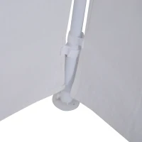 Outsunny Gazebo Side Panels with Window for 3x3(m) or 3x6m Gazebo Canopy, 2 Pack Sides Replacement, White(m-9)
