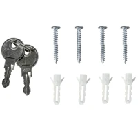 HOMCOM Armario de Medicinas Botiquín Gabinete de Primero Auxilios Acero Inox 3 Estantes Caja Colgante de Pared con Cerradura 25x12x48cm(m-5)