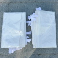 Outsunny Gazebo Side Panels with Window for 3x3(m) or 3x6m Gazebo Canopy, 2 Pack Sides Replacement, White(m-7)