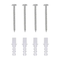 HOMCOM Mueble de TV Mesa Flotante para Televisión hasta 60 Pulgadas en la Pared con 2 Estantes Madera Efecto Cemento 152,4x29,8x21 cm Gris(m-5)