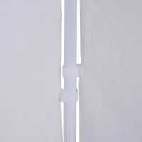 Outsunny Gazebo Side Panels with Window for 3x3(m) or 3x6m Gazebo Canopy, 2 Pack Sides Replacement, White(m-8)