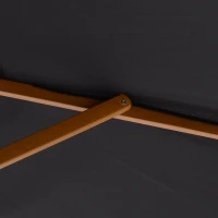 Outsunny Sombrilla Parasol de Patio Altura 2,3m Terraza Jardin Diametro 2,5m Color Rojo Vino(m-5)