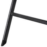 Outsunny 5 PCS Rattan Effect Folding Garden Patio Dining Set  4 Chairs & 1 Table Outdoor Furniture Set - Black(m-7)