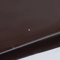 Outsunny Hexagonal Garden Gazebo Patio Party Outdoor Canopy Tent Sun Shelter with Mosquito Netting and Zipped Door, Brown(m-8)