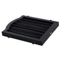 PawHut Wooden Foldable Dog Gate Panel Pet Fence Freestanding Safety Barrier for the House, Doorway, Stairs (Black)(m-9)