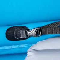 Outsunny Canoe Gonflabil 2 Locuri, Caiac cu 2 Vasle din Aluminiu, Albastru(m-9)