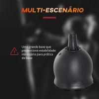 HOMCOM Saco de Boxe de Pé 165cm Sacos de Chão com Suporte para Preencher de Água ou Areia para Adultos e Crianças Preto(m-4)