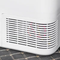 Outsunny 12V Car Refrigerator w/ LED Light & Foldable Handles, 25L Portable Compressor Cooler, Fridge Freezer with 12/24V DC and 110-240V AC for Campervan RV Boat Travel(m-11)