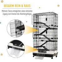 PawHut konijnenkooi voor kleine dieren(m-4)