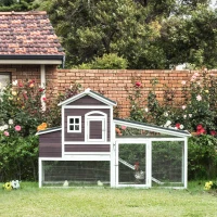 Kurnik dla bantamek PawHut z wybiegiem 200 x 73,5 x 130 cm(m-10)