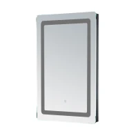 HOMCOM Miroir Lumineux LED de Salle de Bain 32 W dim. 50 x 4 x 70 cm(m-6)