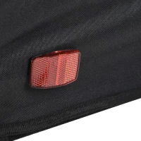 HOMCOM Reboque de Bicicleta 2 EM 1 para crianças de 2 lugares com Amortecedores Convertível em carrinho com barra e kit de corrida 129x85x105cm Vermelho(m-7)