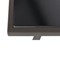 Outsunny Ensemble de Jardin 3 pièces 2 fauteuils à Bascule Table Basse Acier époxy Noir Coussins Polyester Beige(m-7)