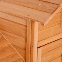 PawHut cotet pentru gaini, cu roti, lemn 213x91x122cm(m-9)