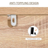 HOMCOM Bibliothèque meuble de rangement 4 étagères dim. 80L x 30l x 151H cm MDF chêne clair blanc(m-4)