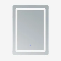 HOMCOM Miroir Lumineux LED de Salle de Bain 32 W dim. 50 x 4 x 70 cm(m-7)