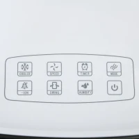 HOMCOM Portable Air Cooler, Evaporative Anion Ice Cooling Fan Water Conditioner Humidifier Unit with 10L Water Tank, 3 Modes, 3 Speed, Remote, Timer, Oscillating for Home Quiet Bedroom, White(m-10)