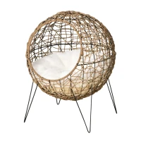 PawHut rotan kattenmand 45cm x 45cm x 57cm(m-11)