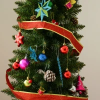 HOMCOM Arbre de Noël artificiel 150 cm Vert(m-5)