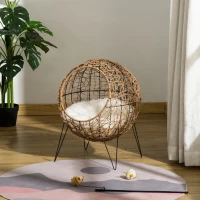 PawHut rotan kattenmand 45cm x 45cm x 57cm(m-10)