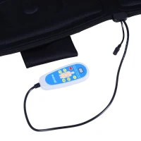 Homcom Matelas Coussin de Massage Relaxation Noir avec Fonction chauffante et télécommande(m-5)