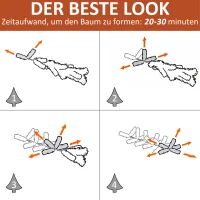 HOMCOM kerstboom 1,5 m(m-7)