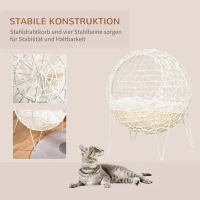 PawHut rotan kattenmand 45cm x 45cm x 57cm(m-4)