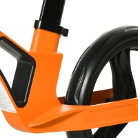 HOMCOM Bicicleta sin Pedales para Niños de 2-5 Años Bicicleta de Equilibrio Infantil con Sillín Ajustable de 39-34 cm y Manillar Regulable Ruedas de Goma Ligero 86x41x49-56 cm Naranja(m-9)