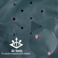 Outsunny Garden  Patio Large Furniture Set Round Cover 600D Oxford Waterproof Ф193 x 80H cm(m-7)